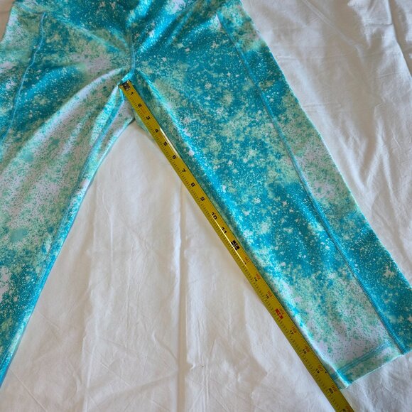 Old Navy Turquoise Splatter Leggings - Picture 4 of 10